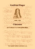 Náhled titulu - Finger Gottfried (1660 - 1730) - Chaconne