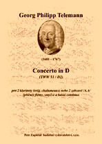 Náhled titulu - Telemann Georg Philipp (1681 - 1767) - Concerto d moll (TWV 52:d1)