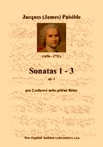 Náhled titulu - Paisible Jacques (1656 - 1721) - Sonatas 1 - 3 op.1