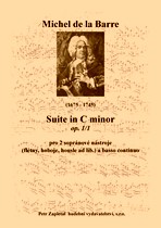 Náhled titulu - Barre de la Michel (1675 - 1745) - Suite in C minor (op. 1/1)