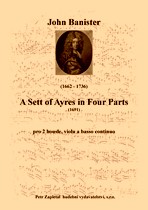 Náhled titulu - Banister John (1662 - 1736) - A Sett of Ayres in Four Parts (1691)