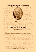 Náhled titulu - Telemann Georg Philipp (1681 - 1767) - Sonata a moll (TWV 41:a4)