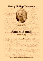 Náhled titulu - Telemann Georg Philipp (1681 - 1767) - Sonata d moll (TWV 41:d4)