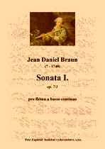 Náhled titulu - Braun Jean Daniel (? - 1740) - Sonata I. op.7/1