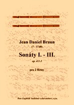 Náhled titulu - Braun Jean Daniel (? - 1740) - Sonáty I. - III. (op. 4)