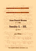 Náhled titulu - Braun Jean Daniel (? - 1740) - Sonáty I. - III. (op. 4)