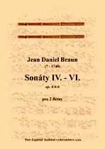 Náhled titulu - Braun Jean Daniel (? - 1740) - Sonáty IV. - VI. (op. 4)
