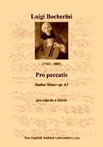 Náhled titulu - Bocherini Luigi (1743 - 1805) - Pro peccatis (Stabat Mater op. 61) - klavírní výtah