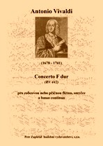 Náhled titulu - Vivaldi Antonio (1678 - 1741) - Concerto F dur (RV 442)