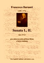 Náhled titulu - Barsanti Francesco (1690 - 1772) - Sonata I., II.