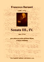 Náhled titulu - Barsanti Francesco (1690 - 1772) - Sonata III., IV.