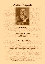Náhled titulu - Vivaldi Antonio (1678 - 1741) - Concerto Es dur (RV 451)
