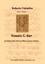 Náhled titulu - Valentine Roberto (1674 - 1735?) - Sonata G dur