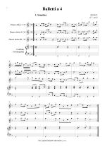 Náhled not [1] - Anonym - Balletti a 4 - arrangement
