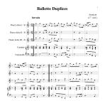 Náhled not [1] - Anonym - Balletto Duplices - arrangement