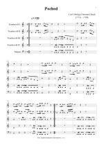 Náhled not [1] - Bach Carl Philipp Emanuel (1714 - 1788) - Pochod