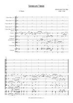 Náhled not [1] - Biber Heinrich Ignaz Franz (1644 - 1704) - Sonata pro Tabula (Archív Kroměříž)