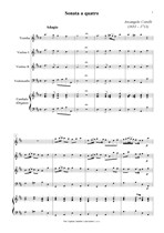 Náhled not [1] - Corelli Arcangelo (1653 - 1713) - Sonata a quatro (D major)