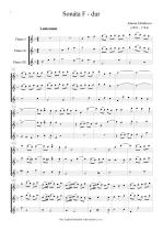 Náhled not [1] - Mattheson Johann (1681 - 1764) - Sonata in F major