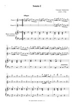 Náhled not [1] - Sammartini Giuseppe (1693 - 1750) - Sonata 2