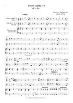 Náhled not [1] - Sammartini Giuseppe (1693 - 1750) - Triové sonáty č. 5 - 8