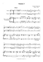 Náhled not [1] - Sammartini Giuseppe (1693 - 1750) - Sonata 3
