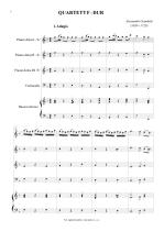 Náhled not [1] - Scarlatti Alessandro (1659 - 1725) - Quartett F - dur (úprava)