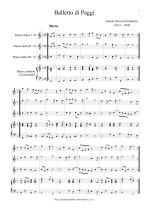 Náhled not [1] - Schmelzer Johann Heinrich (1623 - 1680) - Balletti di Paggi - arrangement