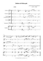 Náhled not [1] - Schmelzer Johann Heinrich (1623 - 1680) - Balletto di Philosophi (Archív Kroměříž A 759)