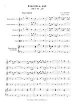 Náhled not [1] - Telemann Georg Philipp (1681 - 1767) - Concerto a - moll (TWV 52:a2)