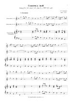 Náhled not [1] - Telemann Georg Philipp (1681 - 1767) - Concerto a - moll (TWV 52 : a2) - úprava