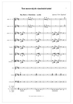 Náhled not [1] - Zapletal Petr (*1965) - Šest moravských vánočních koled pro folkový soubor