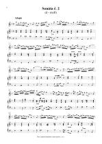 Náhled not [2] - Marcello Benedetto (1686 - 1739) - Sonatas for recorder (in F) or flute and basso continuo no. 1 - 3