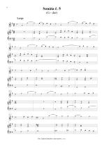 Náhled not [2] - Marcello Benedetto (1686 - 1739) - Sonáty pro zobcovou (in F) nebo příčnou flétnu a basso continuo č. 4 - 6