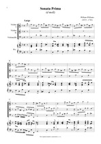 Náhled not [1] - Williams William (1675 - 1701) - Sonata Prima (d moll)