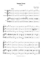 Náhled not [1] - Williams William (1675 - 1701) - Sonata Terza (A dur)
