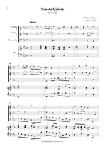 Náhled not [1] - Williams William (1675 - 1701) - Sonata Quinta (c moll)