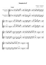 Náhled not [1] - Valentine Roberto (1674 - 1735?) - Sonata in F
