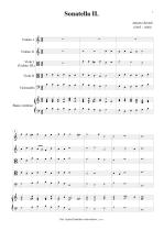 Náhled not [1] - Bertali Antonio (1605 - 1669) - Sonatella II.