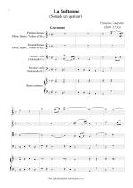 Náhled not [1] - Couperin Francois (1668 - 1733) - „La Sultanne“ (Sonate en quatuor)