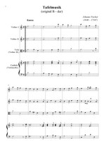 Náhled not [1] - Fischer Johann (1646 - 1716?) - Tafelmusik - transpozice