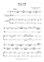 Náhled not [1] - Telemann Georg Philipp (1681 - 1767) - Trio in G minor (TWV 42:g7)