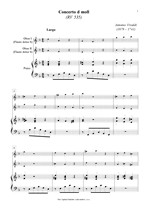 Náhled not [1] - Vivaldi Antonio (1678 - 1741) - Concerto d moll (RV 535) klavírní výtah