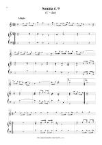 Náhled not [3] - Marcello Benedetto (1686 - 1739) - Sonáty pro zobcovou (in F) nebo příčnou flétnu a basso continuo č. 7 - 9
