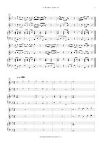 Náhled not [2] - Stradella Alessandro (1644 - 1682) - Sonata a 4 (transpozice do B - dur) (Due violini e due cornetti divisi in due cori)