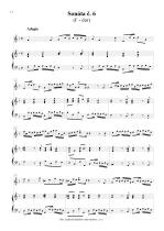 Náhled not [5] - Pepusch Johann Christoph (1667 - 1752) - Sonáty pro  sopránovou zobcovou flétnu a basso continuo č 4 - 6