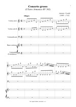 Náhled not [1] - Vivaldi Antonio (1678 - 1741) - Concerto grosso (L Estro Armonico RV 565)