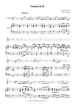 Náhled not [1] - Purcell Henry (1659 - 1695) - Sonata in B (klav. výtah + transpozice)