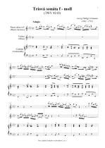 Náhled not [1] - Telemann Georg Philipp (1681 - 1767) - Trio Sonata in F minor (TWV 42:f2)