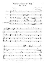 Náhled not [1] - Corelli Arcangelo (1653 - 1713) - Sonata da Chiesa - op. 1/1, F major